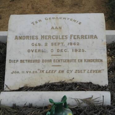 FERREIRA Andries Hercules 1862-1925