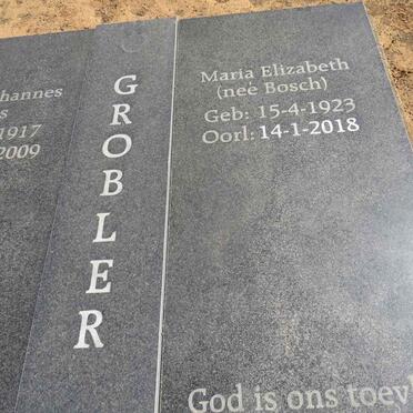 GROBLER Renier Johannes Petrus 1917-2009 & Maria Elizabeth BOSCH 1923-2018_2