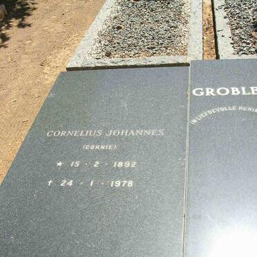 GROBLER Cornelius Johannes 1892-1978 &amp; Henrietta SLABBERT 1899-1977 _1
