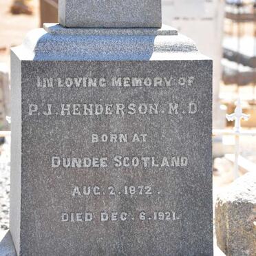 HENDERSON P.J. 1872-1921 _2