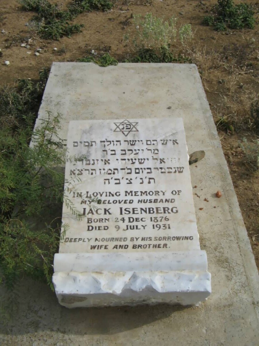 ISENBERG Jack 1876-1931