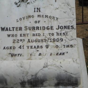JONES Walter Surridge -1909