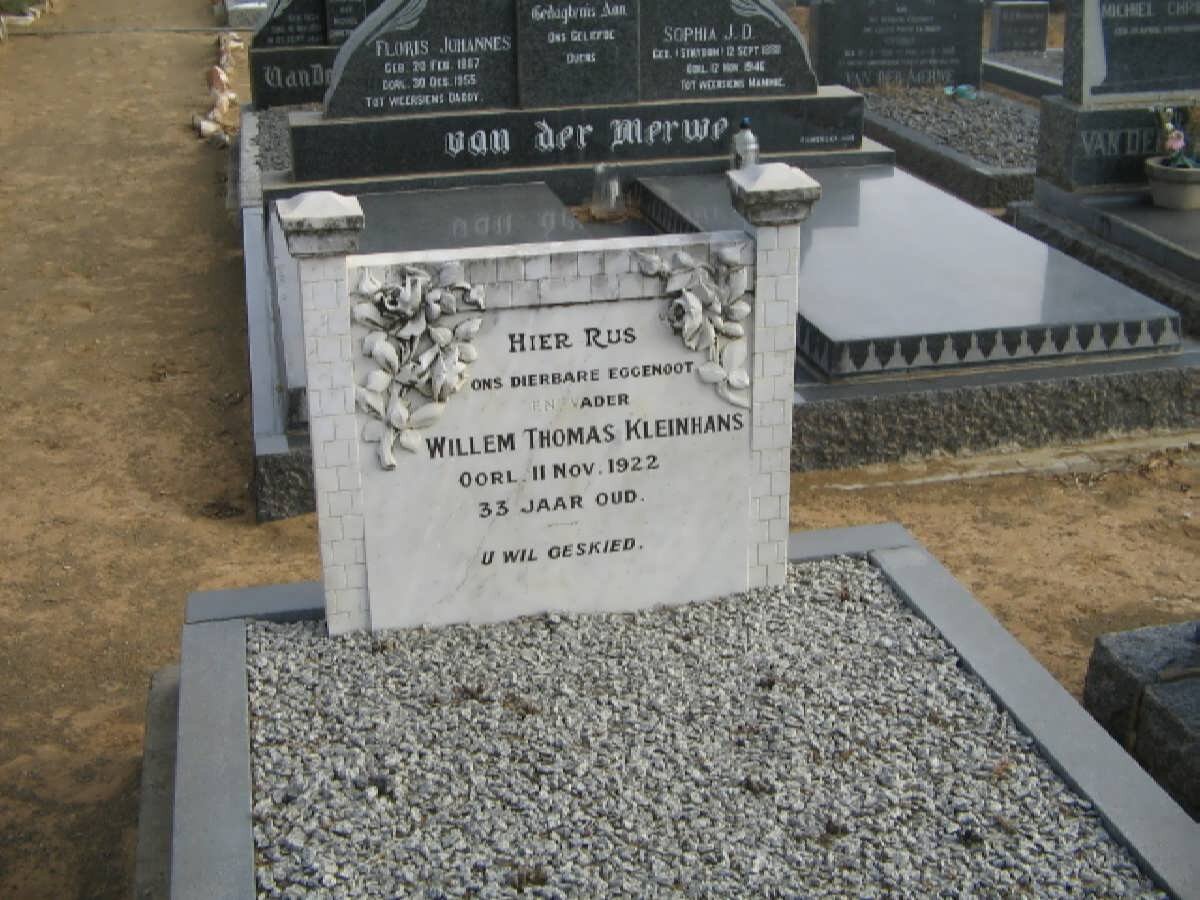 KLEINHANS Willem Thomas -1922