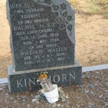 KINGHORN William Walter 1898-1983 &amp; Rachel M.S.J. LABUSCHAGNE 1899-1949