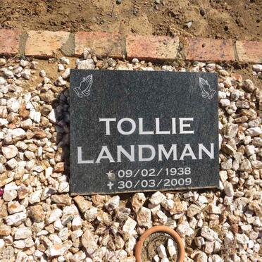LANDMAN Tollie 1938-2009