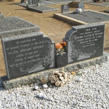 WEPENER Willem Abraham 1879-1953 &amp; Susanna Elizabeth GOUWS 1882-1961