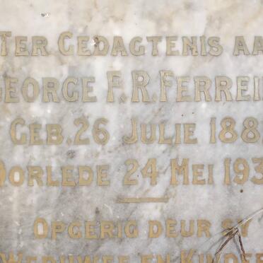 FERREIRA George F.R. 1881-1935