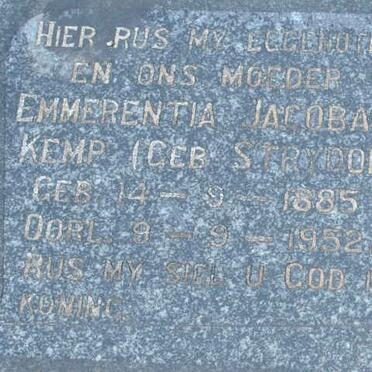 KEMP Emmerentia Jacoba nee STRYDOM 1885-1952
