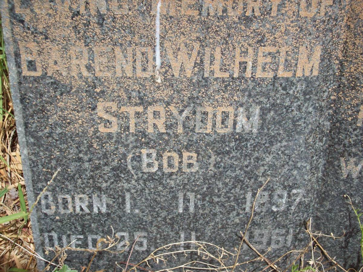 STRYDOM Barend Wilhelm 1897-1961