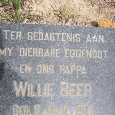 BEER Willie 1901-1939