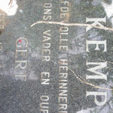 KEMP Gert 1889-1963