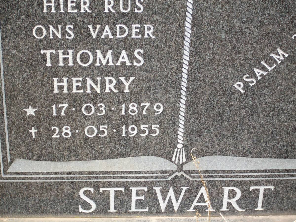 STEWART Thomas Henry 1879-1955