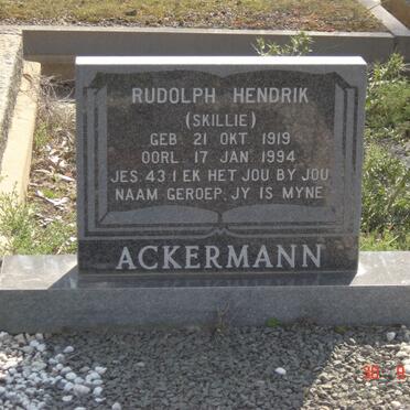 ACKERMANN Rudolph Hendrik 1919-1994
