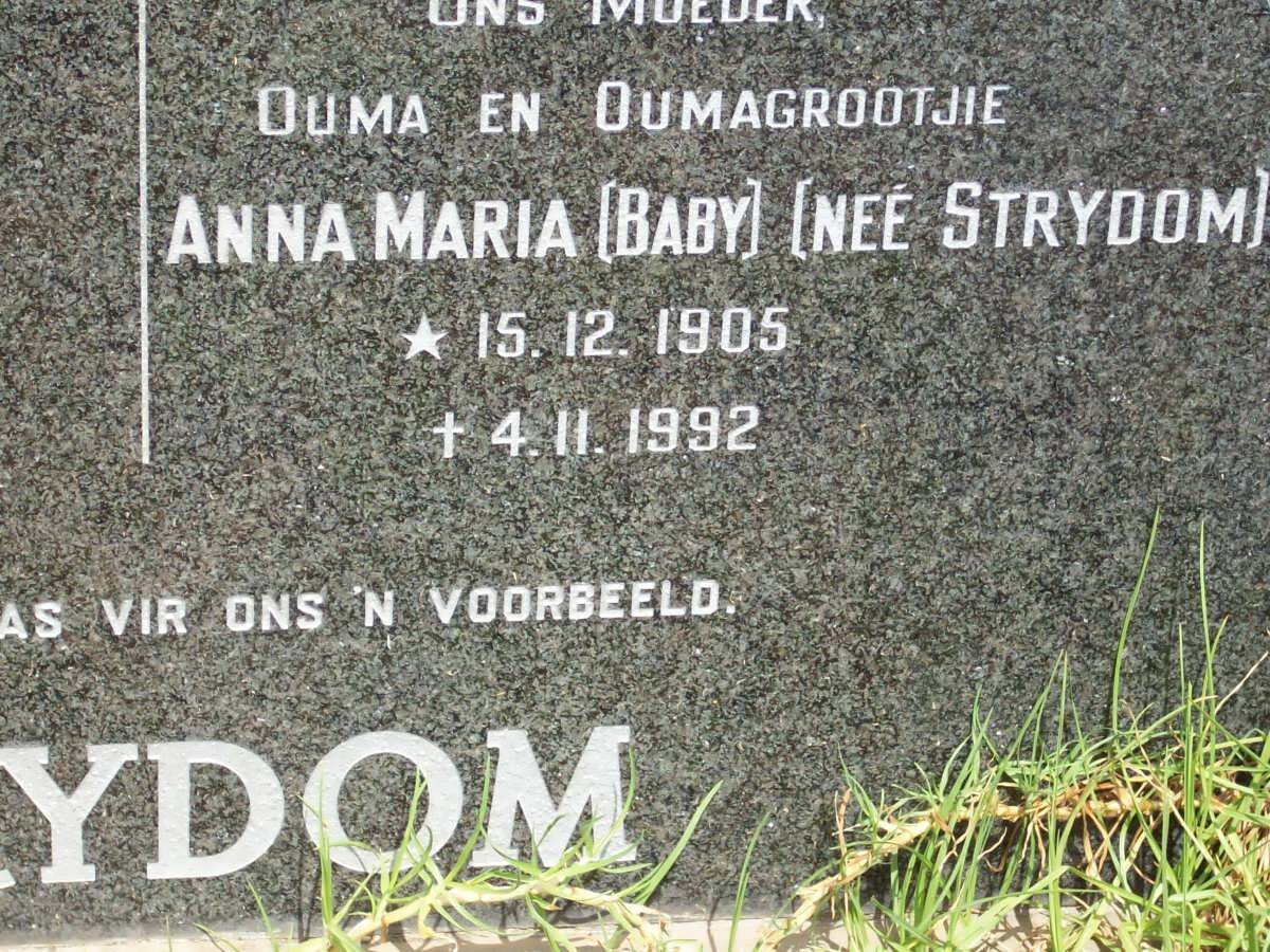 STRYDOM Anna Maria nee STRYDOM 1905-1992
