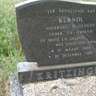 KRITZINGER Kernol 1929-1971