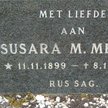 MEYER Susara M. 1899-1973