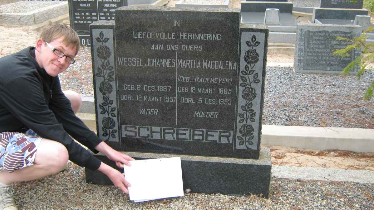 SCHREIBER Wessel Johannes 1887-1957 &amp; Martha Magdalena RADEMEYER 1885-1953