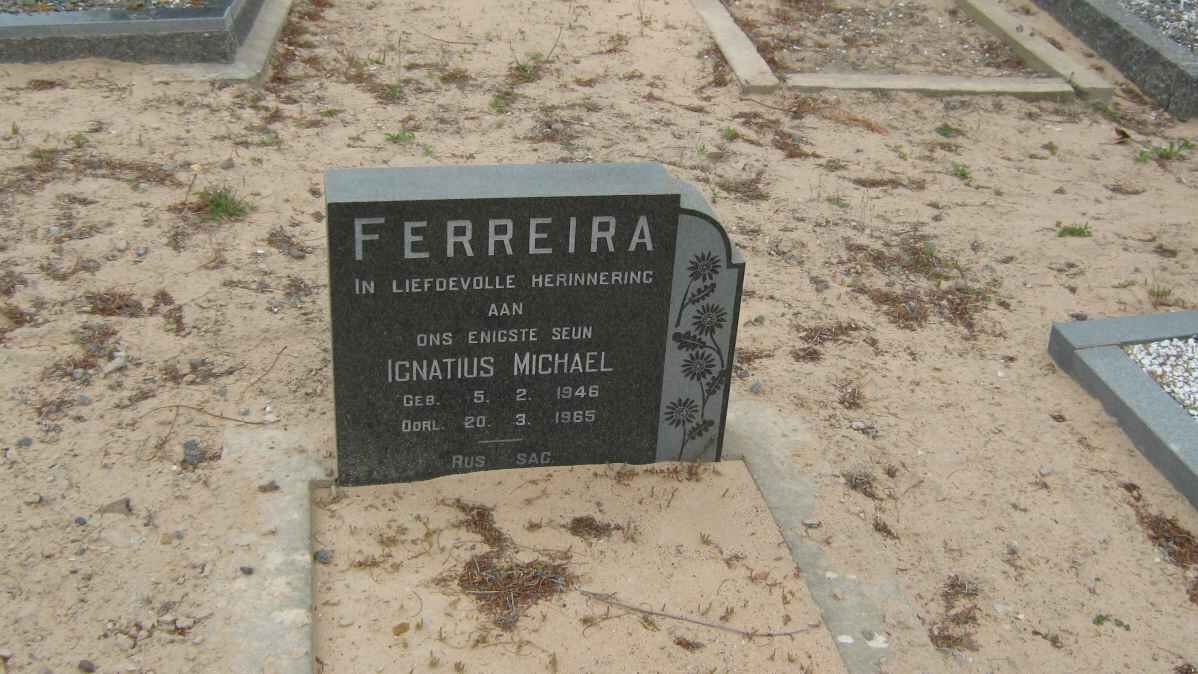 FERREIRA Ignatius Michael 1946-1965