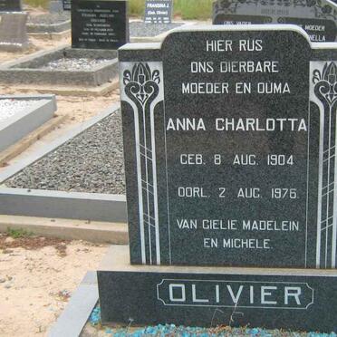 OLIVIER Anna Charlotta 1904-1976