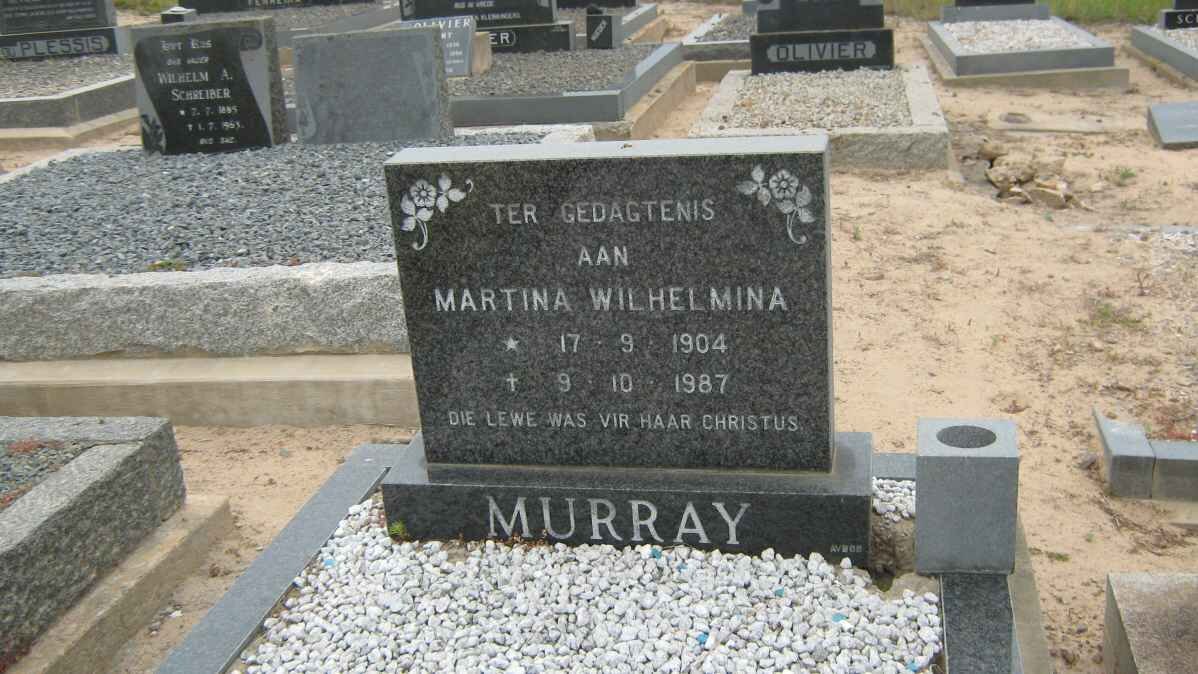 MURRAY Marthina Wilhelmina 1904-1987
