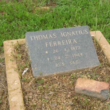 FERREIRA Thomas Ignatius 1872-1949