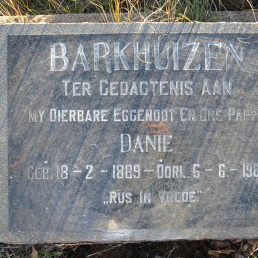 BARKHUIZEN Danie 1889-1960