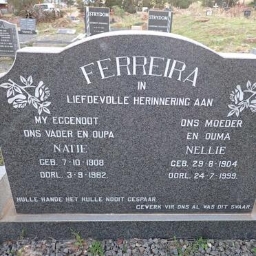 FERREIRA Natie 1908-1982 & Nellie 1904-1999