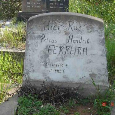 FERREIRA Petrus Hendrik 1890-1963