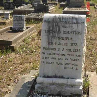 FERREIRA Thomas Ignatius 1873-1936