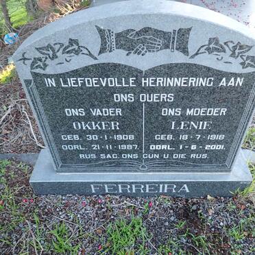 FERREIRA Okker 1908-1987 & Lenie 1918-2001