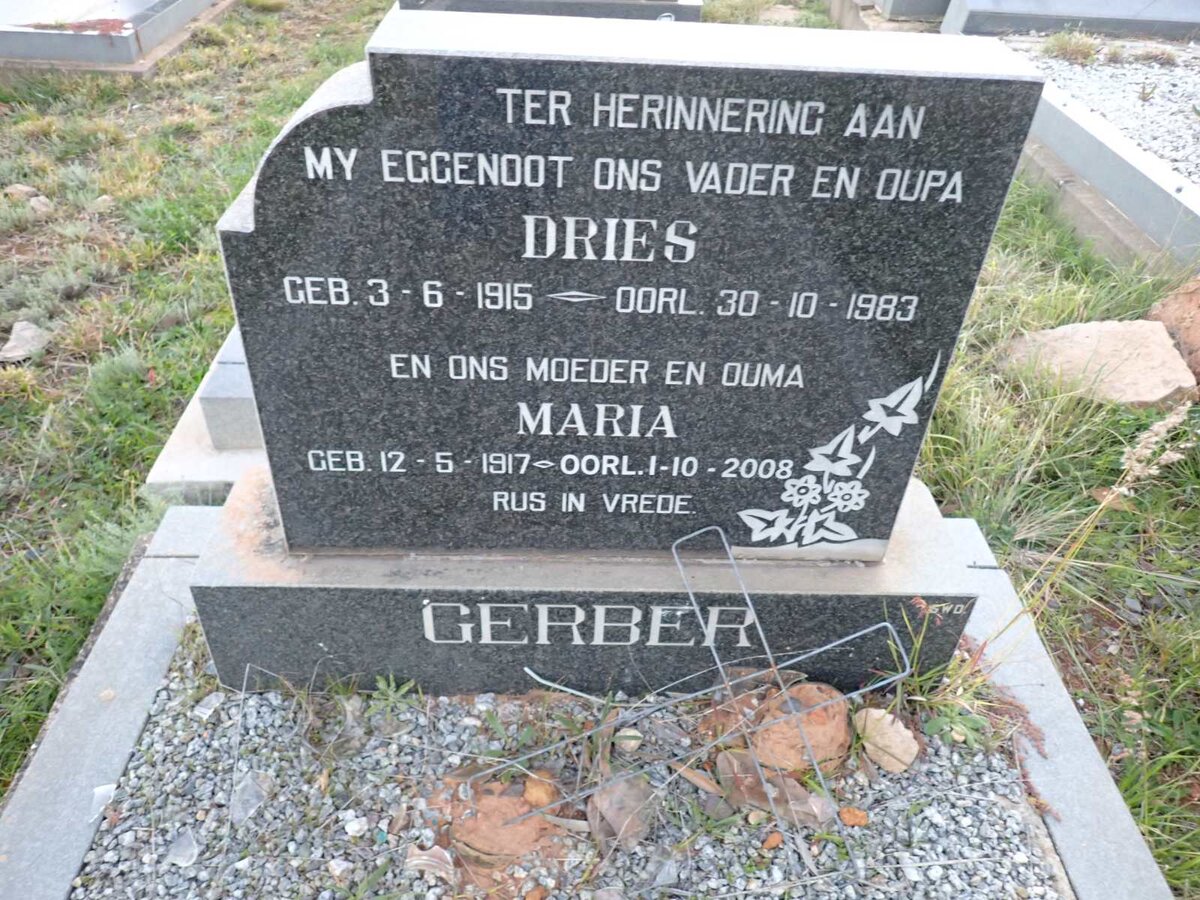 GERBER Dries 1915-1983 & Maria 1917-2008