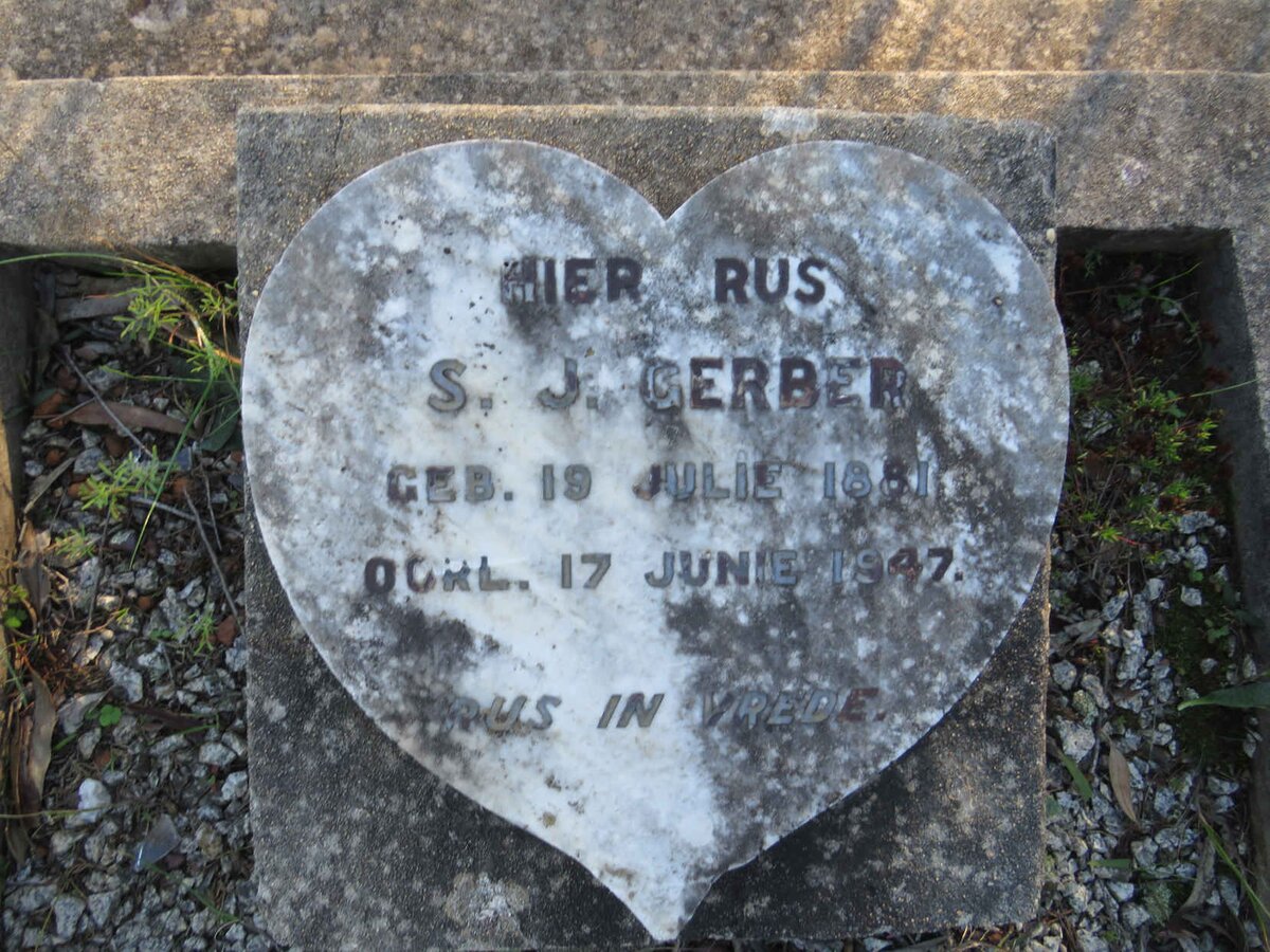 GERBER S.J. 1881-1947