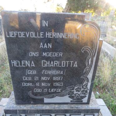 GERBER Helena Charlotta nee FERREIRA 1897-1963