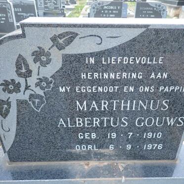 GOUWS Marthinus Albertus 1910-1976