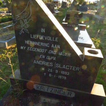 KRITZINGER Andries 1893-1979