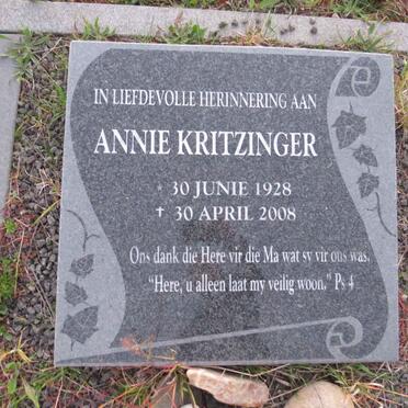 KRITZINGER Annie 1928-2008