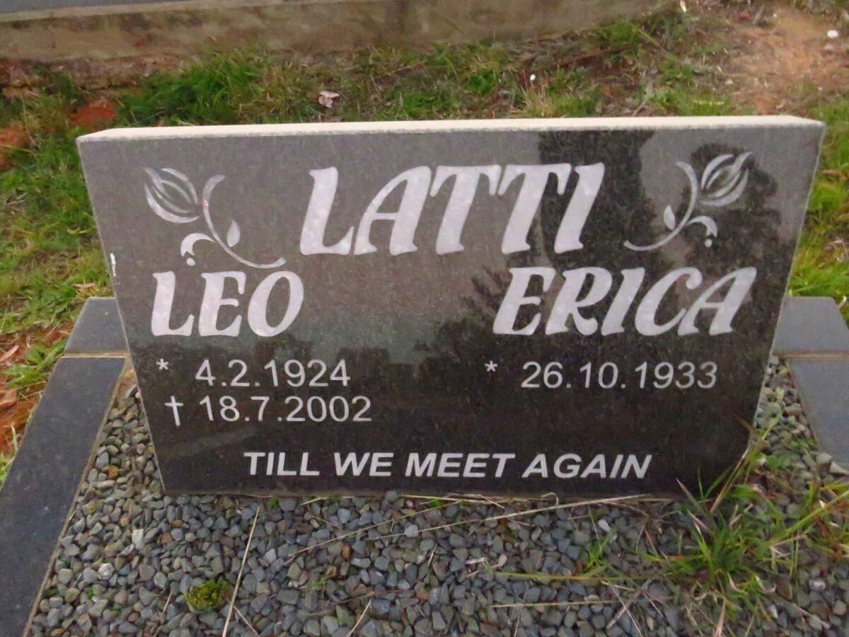 LATTI Leo 1924-2002 & Erica 1933-