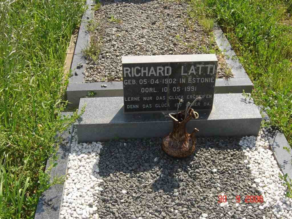 LATTI Richard 1902-1991