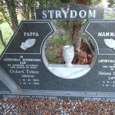 STRYDOM Ockert Tobias 1923-1994 & Helena Charlotta 1932-2015 