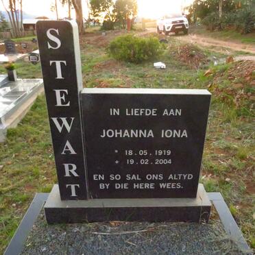 STEWART Johanna Iona 1919-2004