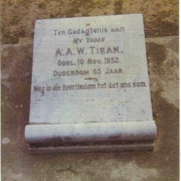 TIRAN André August Walter 1867-1932