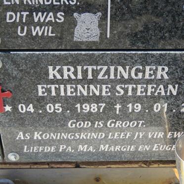 KRITZINGER Etienne Stefan 1987-2016