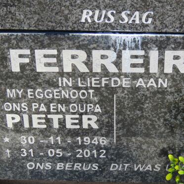 FERREIRA Pieter 1946-2012