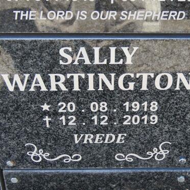WARTINGTON Sally 1918-2019