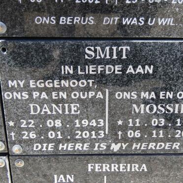 SMIT Danie 1943-2013 &amp; Mossie 1948-2014