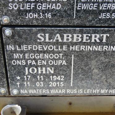 SLABBERT John 1942-2015