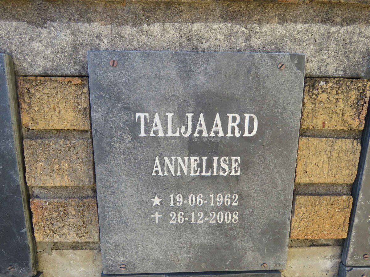 TALJAARD Annelise 1962-2008