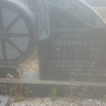 FOURIE Frederika G.C. 1893-1979