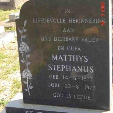 KOLESKY Mathys Stephanus 1877-1975