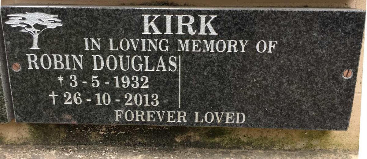 KIRK Robin Douglas 1932-2013